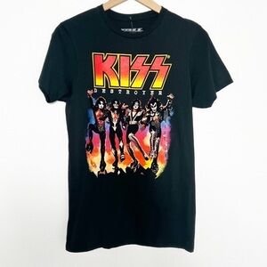 KISS UNISEX GRAPHIC SHORT SLEEVE MULTICOLOR SHIRT SIZE SMALL NEW 100% COTTON